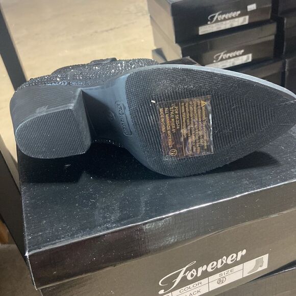 Black Rhinestone Boots - Picture 3 of 5